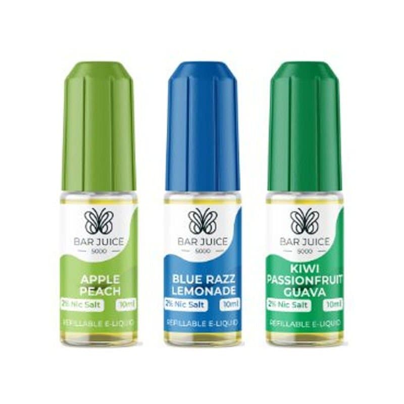 Bar juice 5000 10ml nic salts e liquids